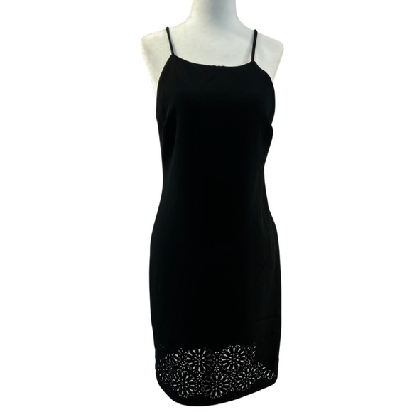 𝅺BANANA REPUBLIC SPAGHETTI STRAPPED BLACK‎ ISLET DRESS - Picture 1 of 8